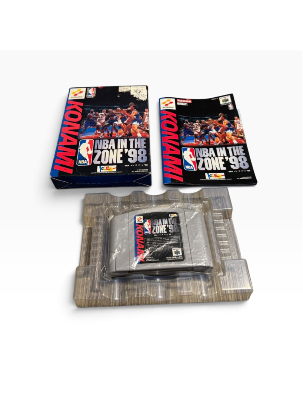 Vtg 1998 Konami NBA In The Zone '98 Nintendo 64 Video Cib Complete